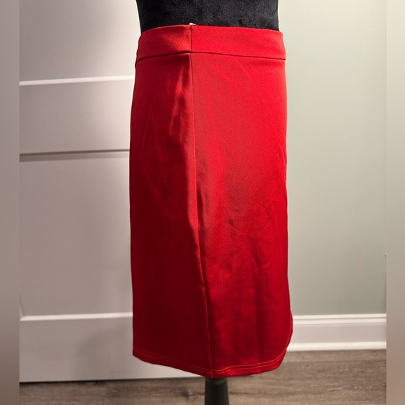 Alyce Paris Red Women's Skirt shiny formal fitted - Picture 2 of 8